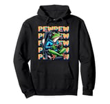 Cute Gaming Frog Pew Video Game Graphic Men Boys Kids Women Pullover Hoodie