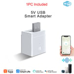 Tuya Smart Micro USB Mini Power Adapter,Switch,5V,WiFi,Alexa,Hey Go,Obandit Alice,Home Sunflower,2Pcs - Type 1pc