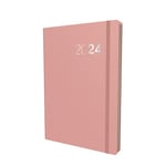 Collins Legacy 2024 Diary A5 Week To View Diary - Business Planner and Organiser - January to December 2024 Diary - Weekly - Pink - CL53.50-24