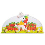 Dida - Lapin, Porte-manteau Mural pour Enfants, Patère Murale en Bois pour la Chambre d'Enfant, Style Montessori, Solution Fonctionnelle pour Organiser et Décorer les Espaces Enfants