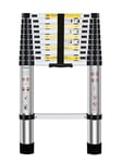 Nestling Échelle télescopique 3,2 m, Verrouillage Automatique, réglage de Hauteur Libre, Charge 150 kg, légère et Durable