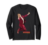 Anchorman Ron Burgundy Thumbs Up Action Jump Long Sleeve T-Shirt