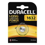 Duracell Dl/cr 1632 Litium Knappcellsbatteri, 1 St