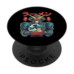 Ramen japonais Mecha Robot géant La grande vague Anime PopSockets PopGrip Adhésif