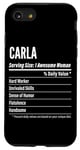 iPhone SE (2020) / 7 / 8 Carla Gift, Nutritional Facts Serving Size, Calories Case