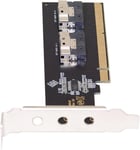 Slimline Dual SFF-8654 8X 4 NVME vers PCIE Express 3.0 4.0 Raid Card VROC Raid0 Adaptateur Hyper