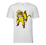 T-Shirt Homme Col Rond Dragon Ball Gt Singe Jaune Baby Vegeta Manga Anime