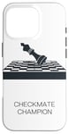 Coque pour iPhone 16 Pro Champion d'échecs pour les amateurs de jeu