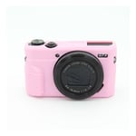 Canon G7X Mark II kameraskal silikon material mjuk flexibel skyddande - Rosa Rosa