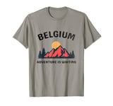 Adventure Is Waiting Belgium Vintage Belgium Vacation T-Shirt