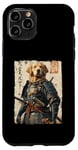 Coque pour iPhone 11 Pro Samurai Dog Warrior Japanese Ukiyo-e Œuvre d'art Chien Samouraï