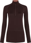 Icebreaker ZoneKnit 260 LS Half Zip W'sbitt/cedawod/cb L