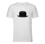 T-Shirt Homme Col Rond Le Chapeau De Charlie Chaplin Photo De Star Célébrité Acteur Vieux Cinéma Original