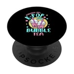 K-Pop and Bubble Tea Amoureux de la musique coréenne Hallyu PopSockets Support et Grip pour Smartphones et Tablettes PopSockets PopGrip Adhésif