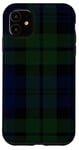 Coque pour iPhone 11 Plaid écossais vert noir