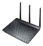 Asus Router DSL-N16, ADSL/VDSL, PTTP VPN server, PPTP klient, svart