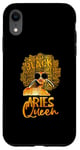 Coque pour iPhone XR Afro Hair Art Aries Queen Février Anniversaire