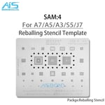 Amaoe SAM1-17 BGA Reballing Stbbles Pour Samsung Toutes les séries A gamme complète Exynos CPU RAM EMMC POWER Chargeur IC 18/Net Réparation - Type SAM4