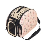 DUKAILIN Pet Carrier Cat Pattern Blue Dog Carrier Bag Portable Cats Handbag Foldable Travel Bag Puppy