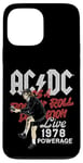 Coque pour iPhone 13 Pro Max AC/DC Rock and Roll Damnation Live 1978 Powerage