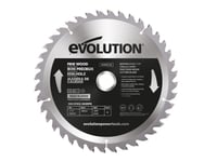 Evolution Fine Wood Mitre/Table Saw Cutting Tool 185 x 20mm x 40T EVLFW185TC40