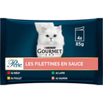 GOURMET PERLE | Adulte Chat | Les Filettines En Sauce | Bœuf Poulet Lapin Sau...