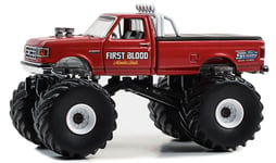 GREENLIGHT, FORD F-350 1990 FIRST BLOOD de la série KINGS OF CRUNCH sous blis...