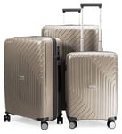 Hauptstadtkoffer - Série TXL - Trolleys, valises rigides, Bagages de Cabine et Bagages de souche Ultra légers et Robustes, Champagne, Koffer 76 cm, Valise