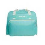 SINGER | Machine Carrying Case, Teal Color, Spacious Case Fits Most Standard Sewing Machines and Sergers, Fully-Padded Interior, Durable Canvas Exterior, Easy Zip, Large Front Pocket, Easy Transport