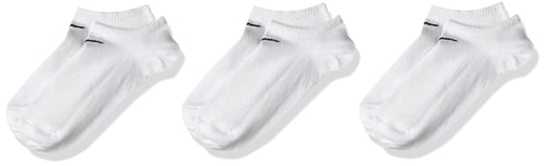 Nike Value No Show Socks (Pack of 3) White (Weiß) L