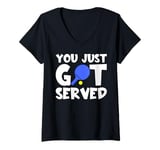 Womens Ping Pong - You Just Got Served V-Neck T-Shirt