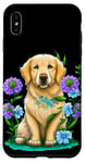 Coque pour iPhone XS Max Golden Retriever Dog Floral Mama Golden Retriever Dad