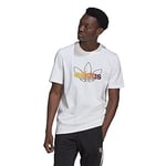 Adidas GN2428 SPRT Graphic T T-Shirt Mens White/Multicolor XS