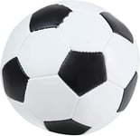 Lena- Soft Football Noir-Blanc, env. 13 cm, Souple pour Jouer, Sport pour garçons et Filles, Balle de Jeu pour Enfants à partir de 12 Mois, 62177