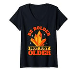 Womens Be Bolder Not Just Older Mineral Collection V-Neck T-Shirt