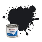 Humbrol Model Paint - AA0237 No 21 Black - Gloss - Tinlet No 1 (14ml), Enamel Paints for Models, Plastic, Metal, Wood, Glass, Ceramics and More, Enamel Touch Up Paint - Hobby Paint Tin for Craft Kits