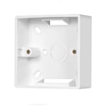 86 Type Cadre en saillie pour boîte de jonction Faceplate Single Socket 86 x 86 x 34 mm Blanc Boîte en saillie - Shining House