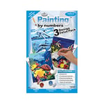 Pracht Creatives Hobby Royal & Langnickel - Peinture par numéros La vie dans l'océan, set de 3, contient des couleurs et des pinceaux, pour adultes et enfants à partir de 8 ans