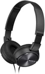 Sony MDRZX310 Foldable Headphones - Metallic Black Metallic Black Single