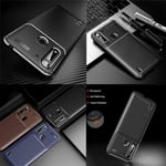 For Motorola Moto G8 Power Lite, Xt2055, Premium Carbon Fibre Phone Case Cover