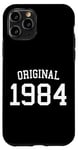 Coque pour iPhone 11 Pro Original 1984, 40 ans hommes femmes 40e anniversaire