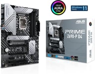 Prime Z690-P D4 \U2013 Carte Mère Intel Intel Z690 Lga 1700 Atx (Pcie 5.0, Ddr4, 14+1 Drmos, 3 X M.2, 2.5 Gb Lan, Hdmi, Display Port, Usb 3.2 Gen 2X2 Type-C, Usb 3.2 Gen 1 Type-C, Thunderbolt 4)