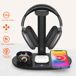 4 In 1 Wireless Charger Headphone Stand Stylish Appearance Wireless Charger For