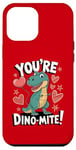 Coque pour iPhone 12 Pro Max Costume de dinosaure T-Rex pour la Saint-Valentin