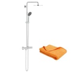 Colonne de douche avec mitigeur thermostatique GROHE Vitalio Joy System 210 Quickfix  + microfibre