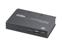 Aten Vancryst Vs192 - Video/Lyd-Splitter - 2 X Displayport - Stasjonær