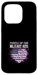 Coque pour iPhone 15 Pro Purple Up pour enfants militaires Heart America Military Child