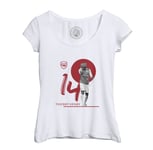 T-Shirt Femme Col Echancré Thierry Henry Arsenal Vintage Footballeur Foot Star