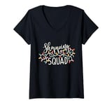 Womens Funny Christmas Shopping Crew Squad Group V-Neck T-Shirt