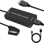 Adaptateur Péritel Hdmi Pour Tv Péritel Vers Hdmi Pour Tv Convertisseur Péritel Hdmi,Cable Péritel Hdmi Pr Péritel Hdmi Pour Tv Scart Vers Hdmi Hd 720P/1080P Pour Hdtv/Monitor/Stb/Xbox/Ps3/Sky Dvd